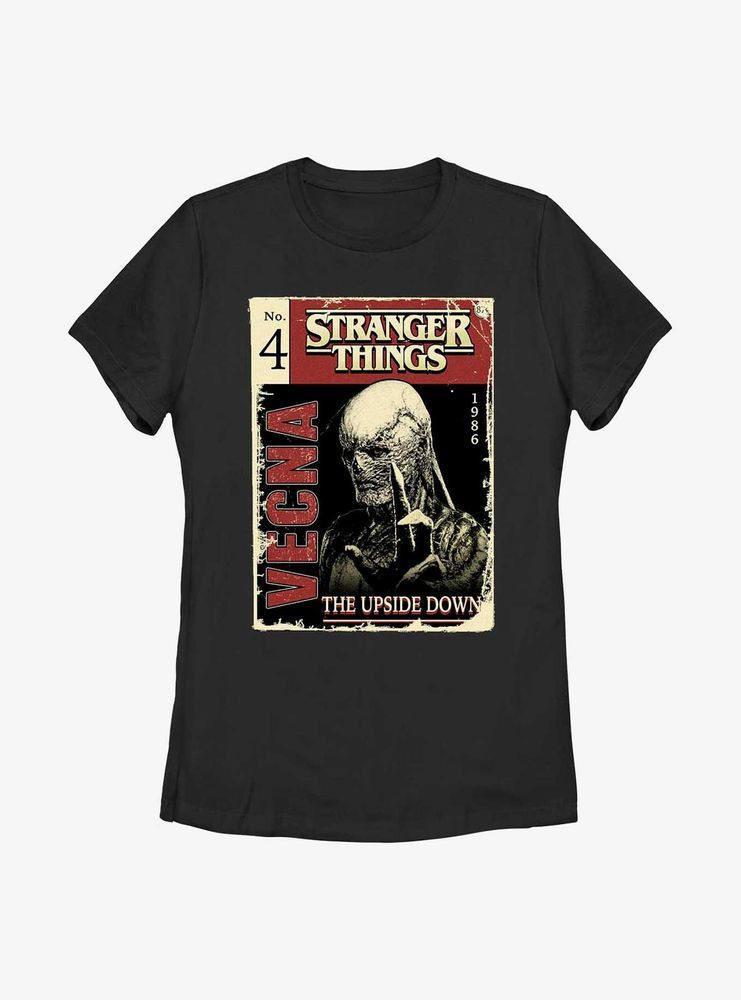 Stranger Things Vecna Pulp Comic Womens T-Shirt