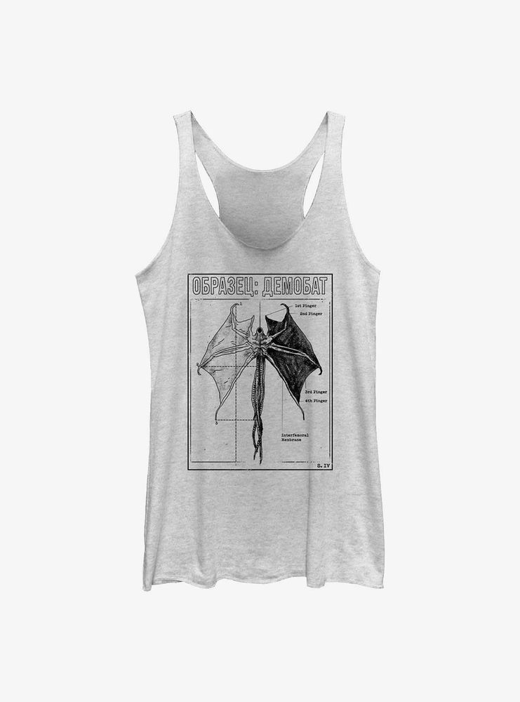 Stranger Things Demobat Womens Tank Top