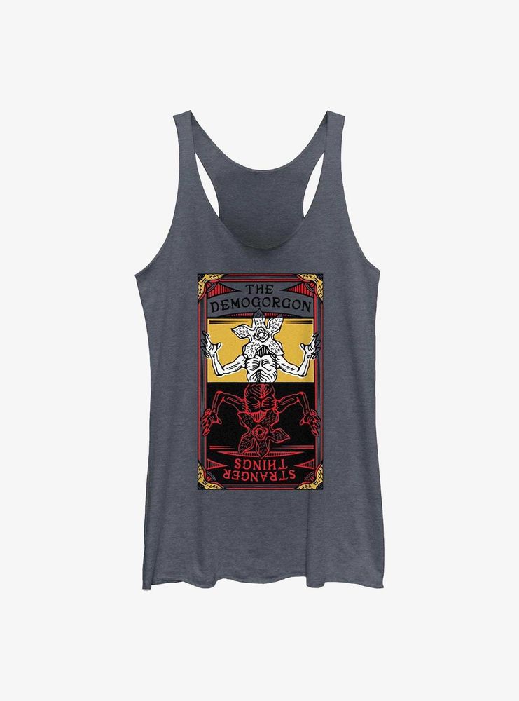 Stranger Things Demogorgon Fate Card Womens Tank Top