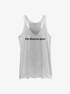 Stranger Things The Hawkins Post Womens Tank Top