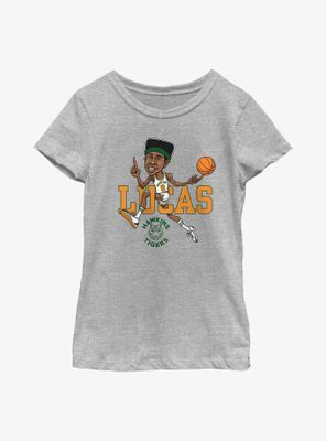 Stranger Things Lucas Hawkins Tiger Basketball Youth Girls T-Shirt