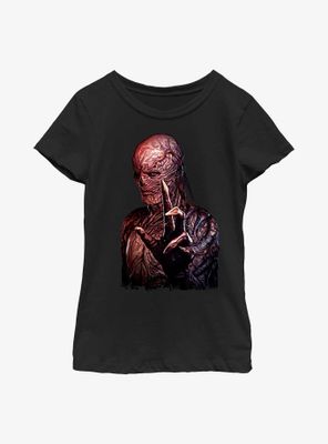 Stranger Things Shadow Vecna Portrait Youth Girls T-Shirt