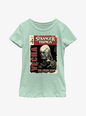 Stranger Things Vecna Pulp Comic Youth Girls T-Shirt