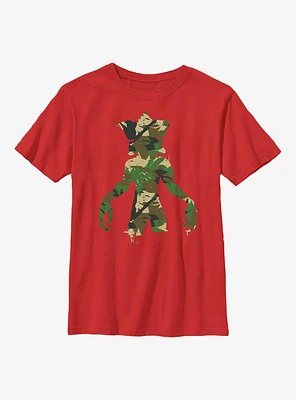 Stranger Things Camo Demogorgon Youth T-Shirt