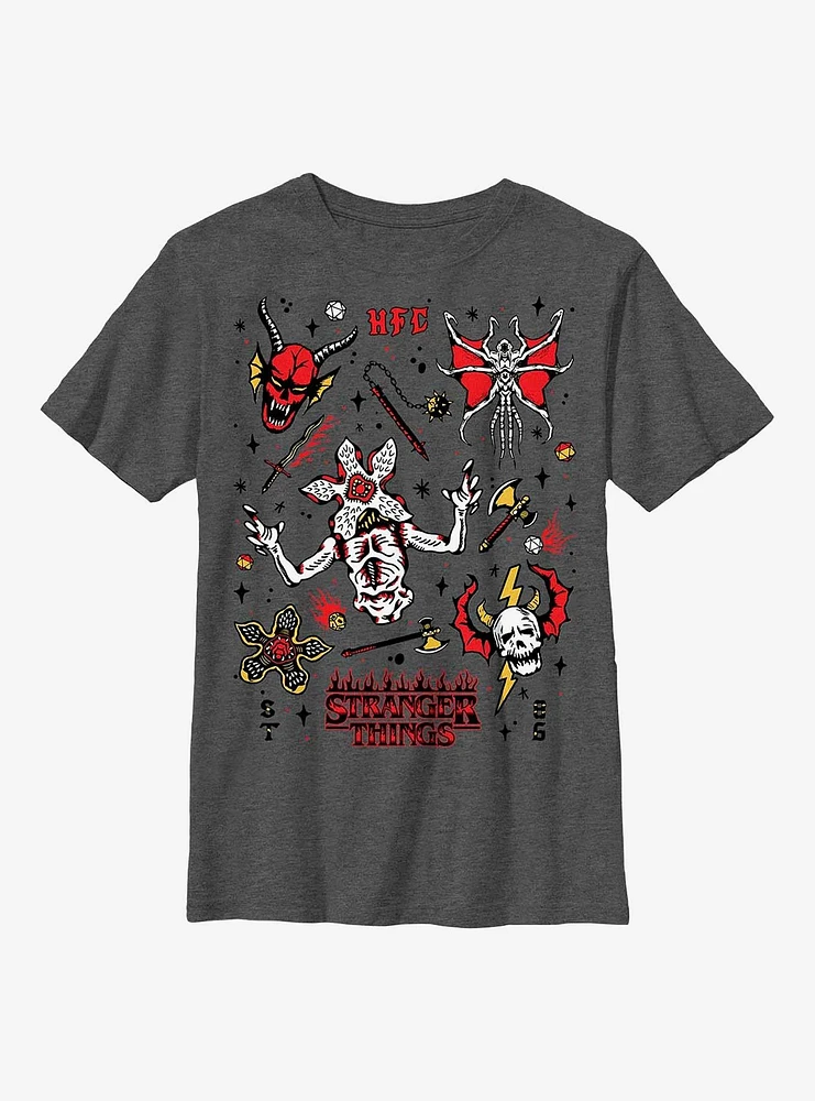 Stranger Things Flash Sheet Youth T-Shirt