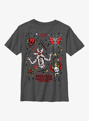 Stranger Things Flash Sheet Youth T-Shirt
