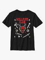 Stranger Things Textbook Hellfire Club Youth T-Shirt