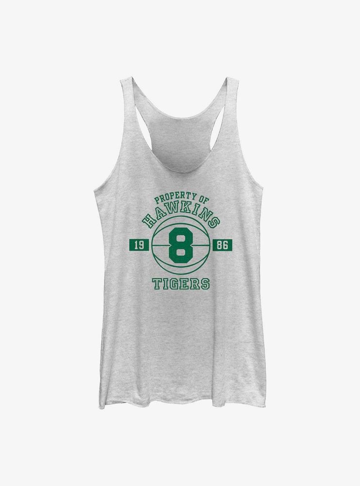 Stranger Things Property Of Hawkins Tigers Womens Tank Top