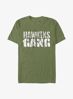 Stranger Things Hawkins Gang Stencil T-Shirt