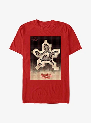 Stranger Things Hellfire Club Grid T-Shirt