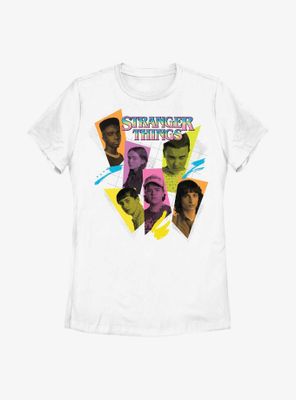 Stranger Things Character Tones Retro Womens T-Shirt