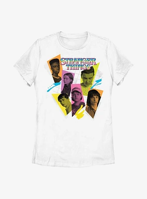 Stranger Things Character Tones Retro Womens T-Shirt