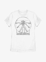 Stranger Things Vitruvian Demogorgon Womens T-Shirt