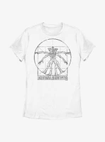 Stranger Things Vitruvian Demogorgon Womens T-Shirt
