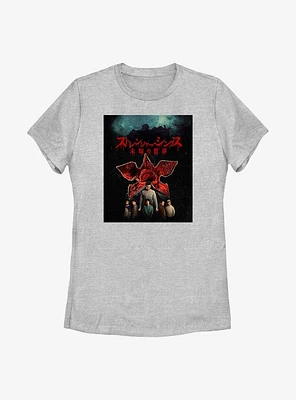 Stranger Things Poster Kanji Womens T-Shirt