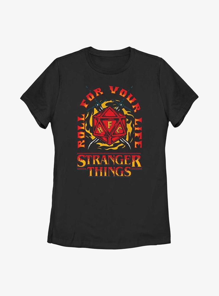 Stranger Things Roll For Your Life Womens T-Shirt