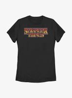 Stranger Things Flames Logo Womens T-Shirt