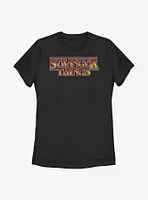 Stranger Things Flames Logo Womens T-Shirt