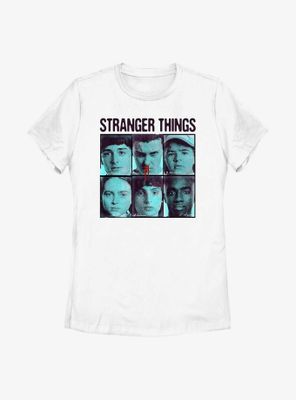 Stranger Things Split Tone Box Gang Womens T-Shirt