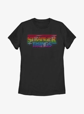 Stranger Things ShinyLite Brite Logo Womens T-Shirt