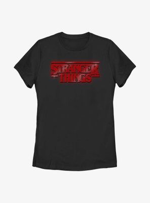 Stranger Things Sparkle Logo Womens T-Shirt