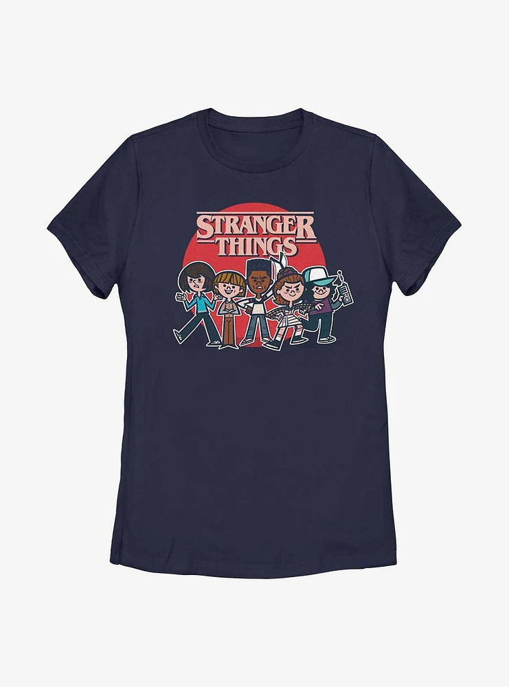 Stranger Things Cartoon Womens T-Shirt