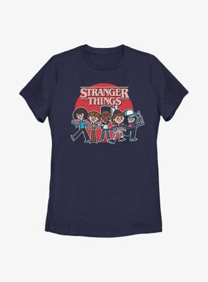 Stranger Things Cartoon Womens T-Shirt