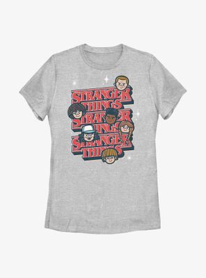 Stranger Things Toon Stack Womens T-Shirt