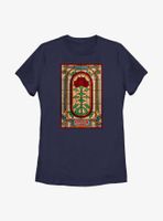 Stranger Things Rose Stained Glass Womens T-Shirt