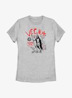 Stranger Things Vecna Stat Doodles Womens T-Shirt