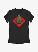 Stranger Things Be Vigilant Demogorgon Badge Womens T-Shirt