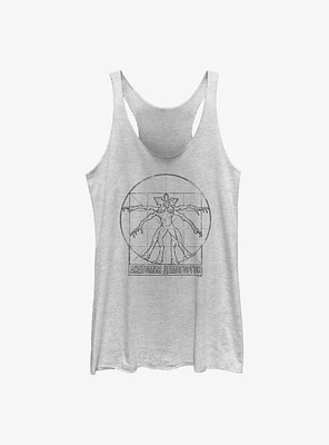 Stranger Things Vitruvian Demogorgon Womens Tank Top