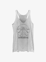 Stranger Things Vitruvian Demogorgon Womens Tank Top