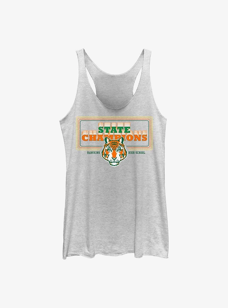 Stranger Things Hawkins State Champion Womens Tank Top