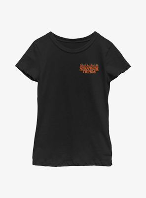 Stranger Things Fire Logo Youth Girls T-Shirt