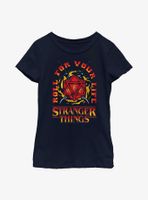 Stranger Things Roll For Your Life Youth Girls T-Shirt