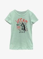 Stranger Things Vecna Stat Doodles Youth Girls T-Shirt