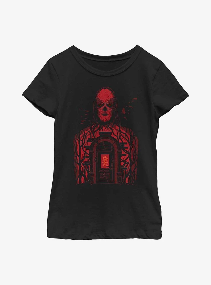Stranger Things Vecna Door Youth Girls T-Shirt