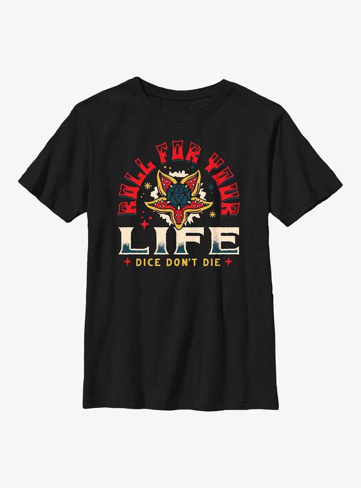 Stranger Things Rolld For Your Life Youth T-Shirt