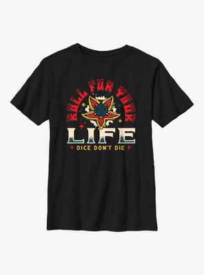 Stranger Things Rolld For Your Life Youth T-Shirt