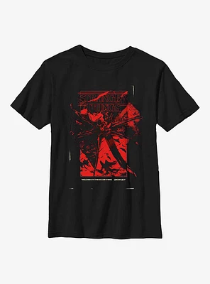 Stranger Things Distort Poster Youth T-Shirt