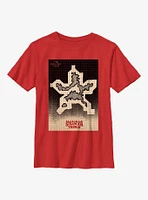 Stranger Things Hellfire Club Grid Youth T-Shirt