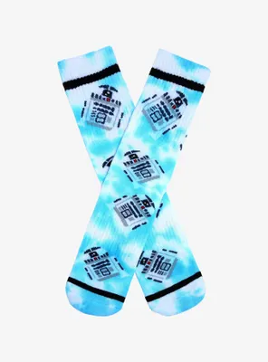 Star Wars Chibi R2-D2 Tie-Dye Crew Socks - BoxLunch Exclusive