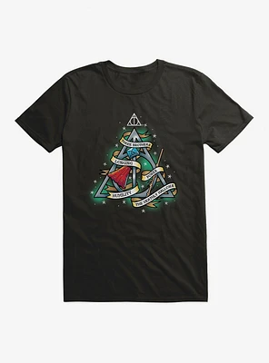 Harry Potter Deathly Hallows Tattoo Graphic T-Shirt
