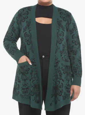 Her Universe Disney The Haunted Mansion Wallpaper Girls Open Cardigan Plus Size