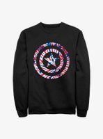 Marvel Captain America Shield Tie-Dye Sweatshirt