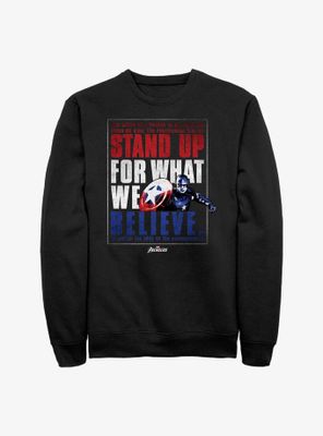 Marvel Captain America Stand Up For What We Believe Sweatshirt