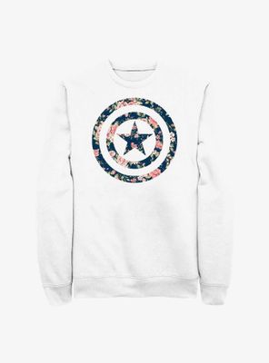 Marvel Captain America Floral Shield Sweatshirt