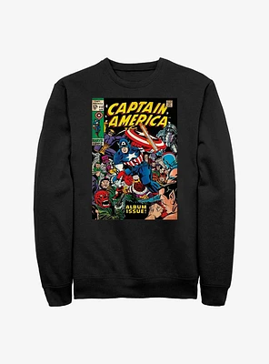 Marvel Captain America Comic Cover Sweatshirt