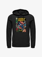 Marvel Captain America Comic Cover Hoodie